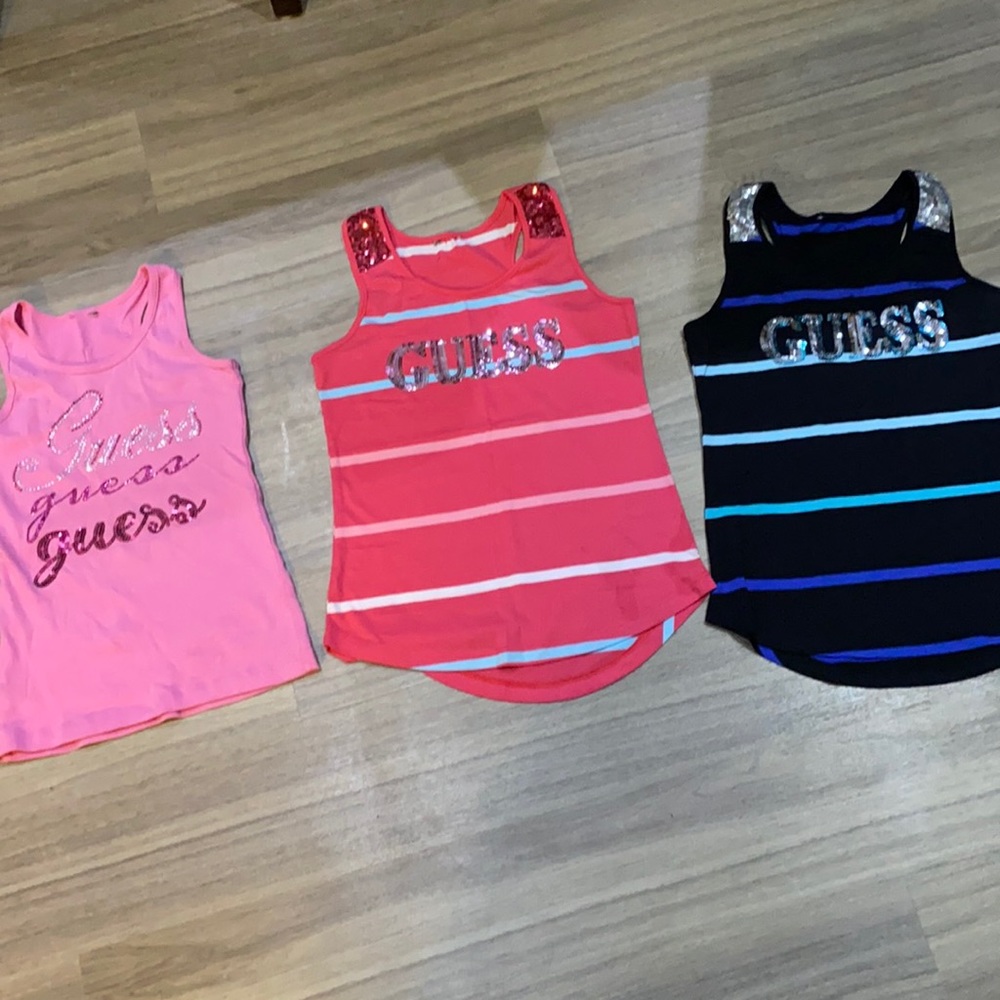 Guess girls tanks 3 for $25